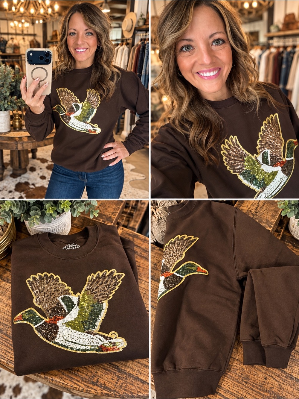 Sequin Mallard Sweatshirt